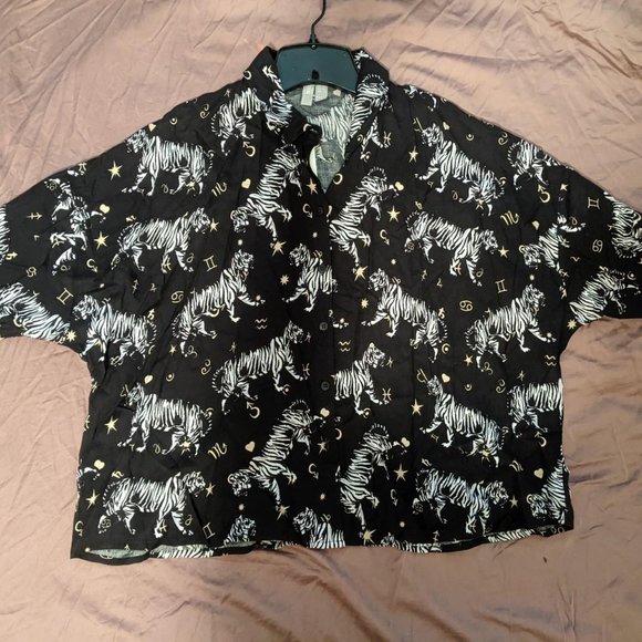 BNWT ASOS tiger astrology blouse 6 - Picture 3 of 3